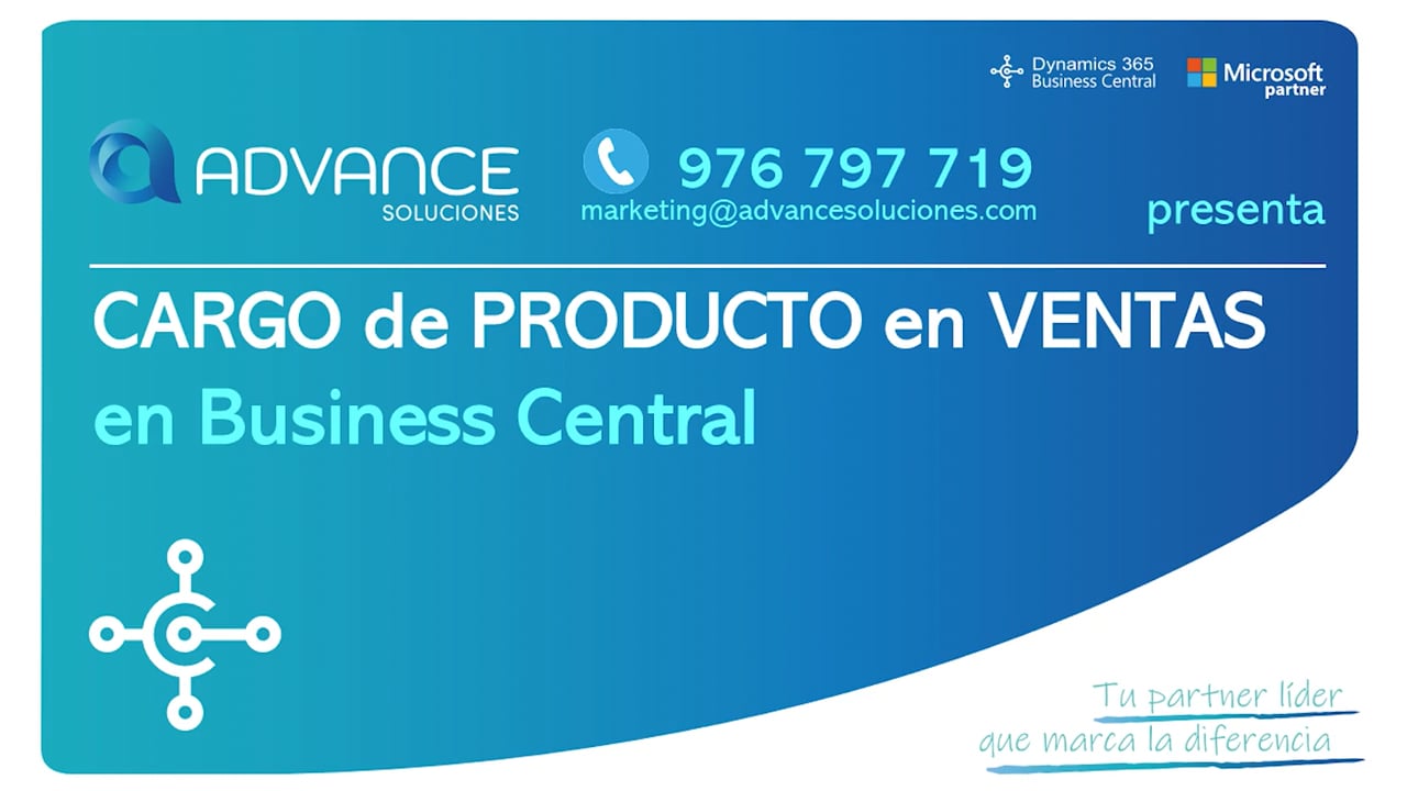 Cargos de producto en ventas en Business Central - repercutir transporte