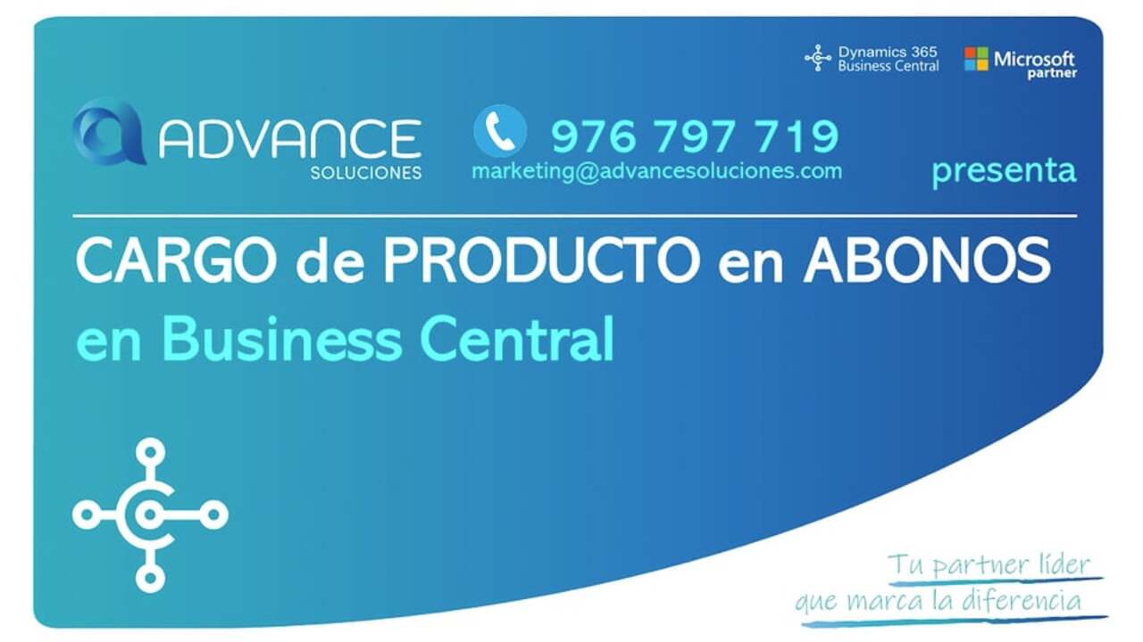 Cargos de producto en abonos en Business Central - corrección de importes
