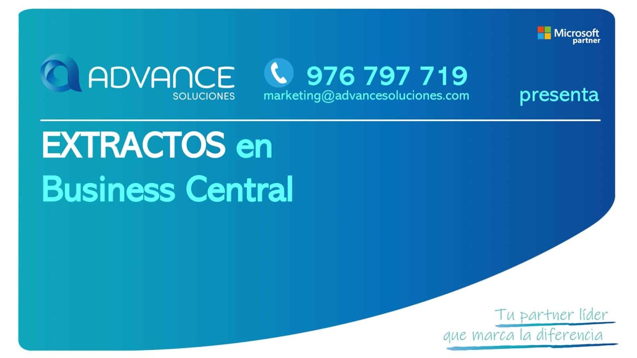 Extractos en Business Central