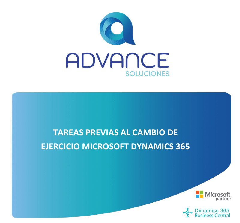 Manual tareas previas cambio de ejercicio Business Central