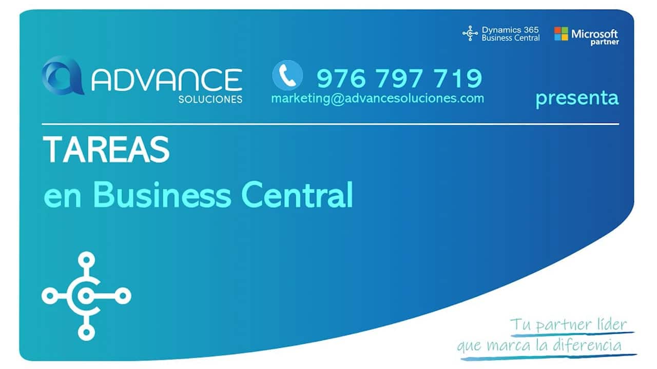 Tareas en Business Central CRM