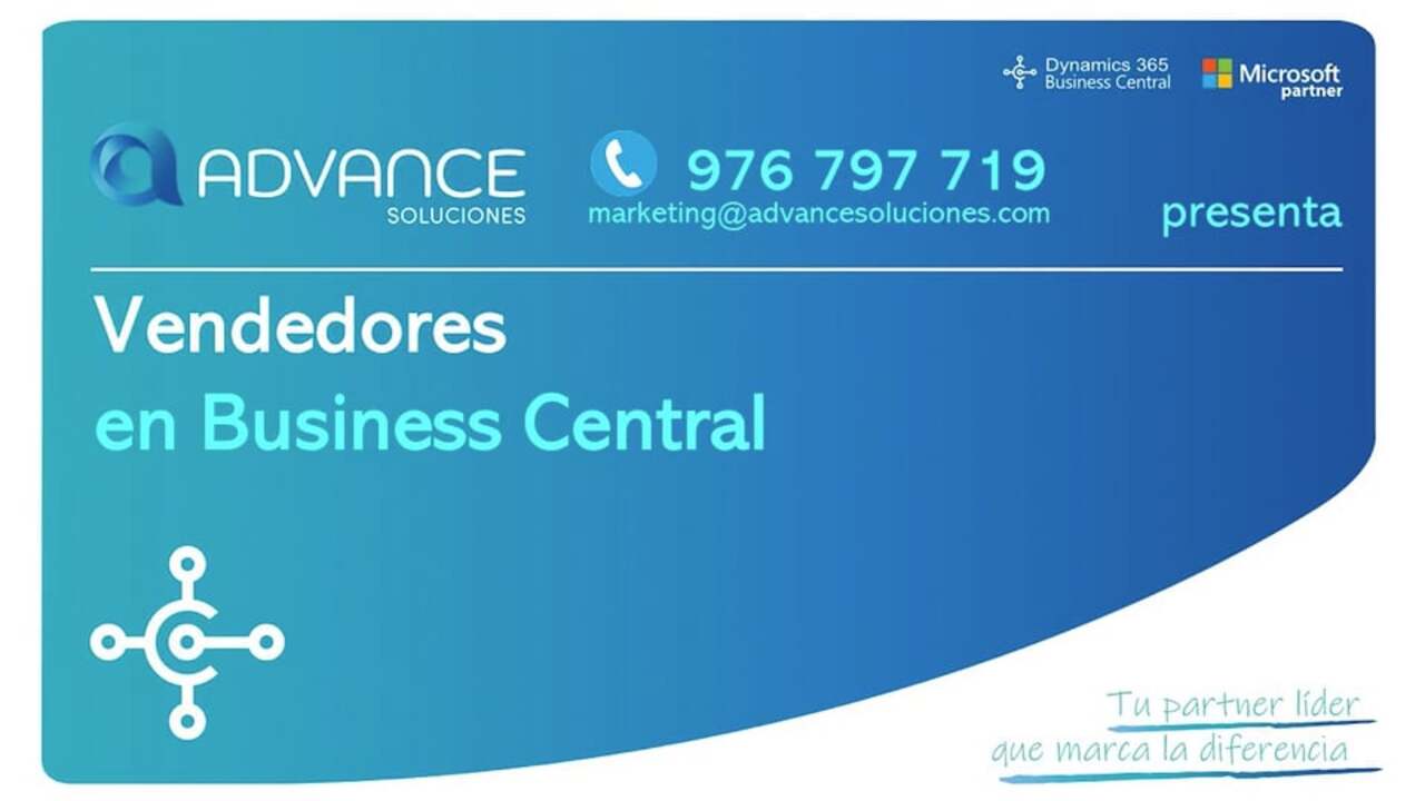 Vendedores en Business Central CRM