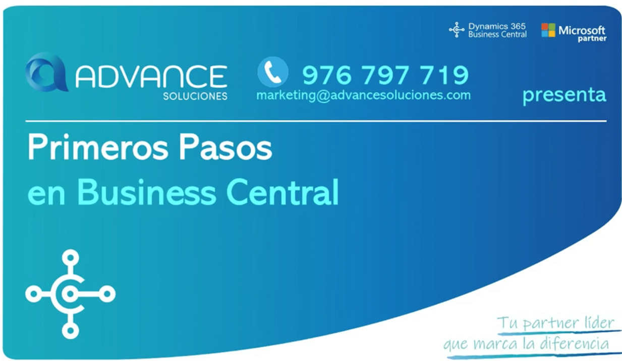 Primeros pasos en Business Central - navegación y entorno